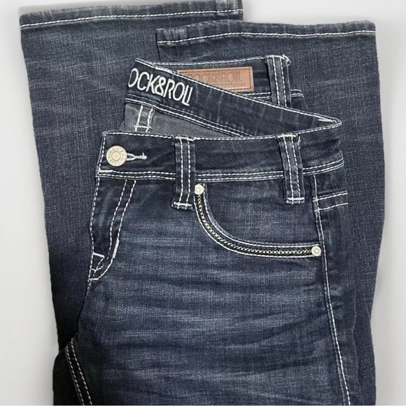 Rock & Roll Denim Women’s Rival Low Rise Bootcut Jeans 28x34 - Picture 1 of 5